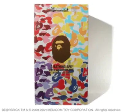 BEARBRICK X BAPE 28TH ANNIVERSARY CAMO #4 1000%