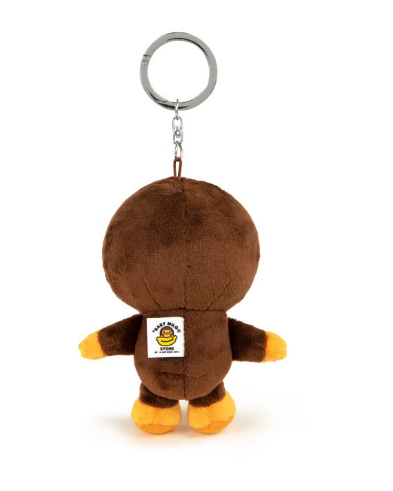 BAPE BABY MILO PLUSH DOLL KEYCHAIN - BROWN