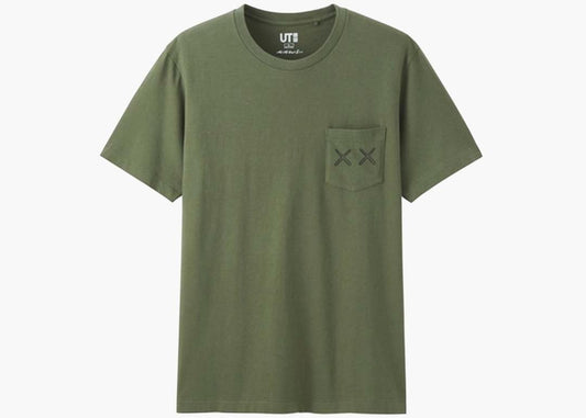 KAWS X UNIQIO XX POCKET T-SHIRT OLVIE (ASIA SIZING)