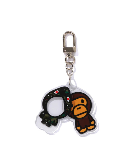 KIDS BABY MILO SHARK ACRYLIC KEYCHAIN