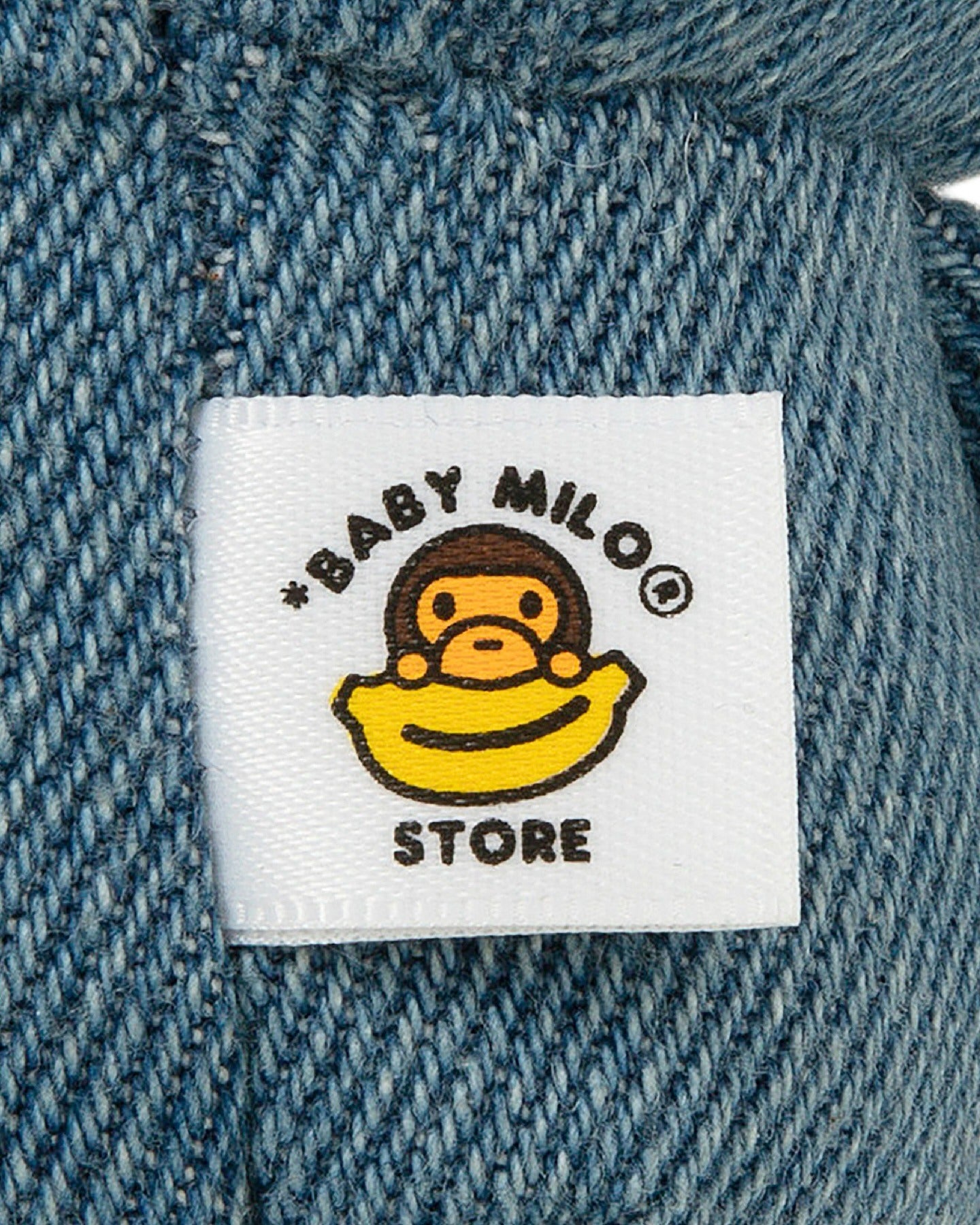 BABY MILO DENIM PLUSH DOLL KEYCHAIN
