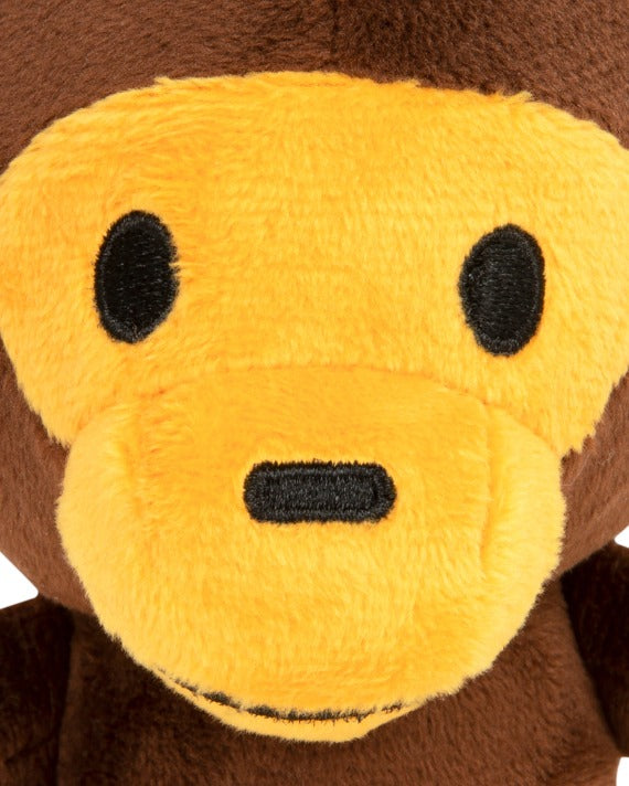 BAPE BABY MILO PLUSH DOLL KEYCHAIN - BROWN