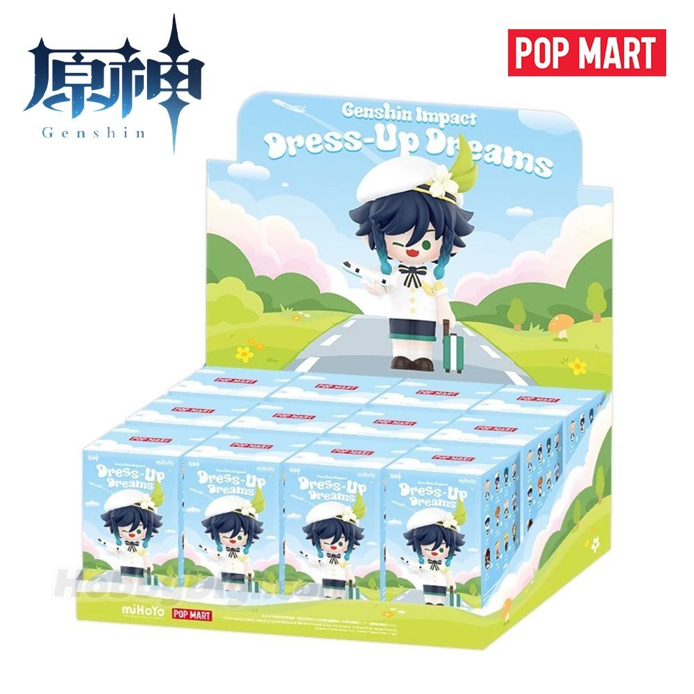 Pop Mart Pendant Blind Box - Genshin Impact Dress-Up Dreams Themed Chibi Series (Original Box of 12 Different Model)